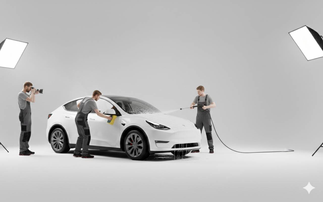 Steg 3: Vi henter og klargjør Bil klargjøring