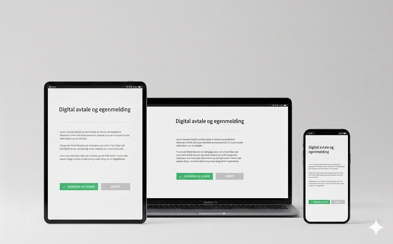 Steg 2: Signering av avtale Digital signering